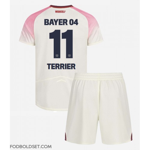 Bayer Leverkusen Martin Terrier #11 Udebane Trøje Børn 2025-26 Kortærmet (+ Korte bukser)
